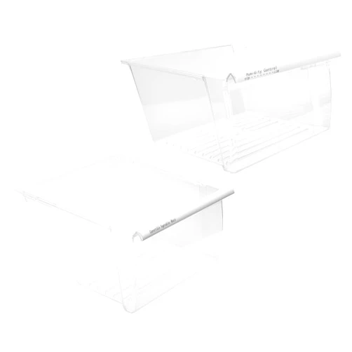 M Motico [2 PACK]UPGRADED 2188656 (Upper) Refrigerator Crisper Bin & 2188664 (Lower) Fridge Crisper Drawer Replacement Compatible with Kenmore Whirlpool Refrigerator Drawers Parts with Humidity Control