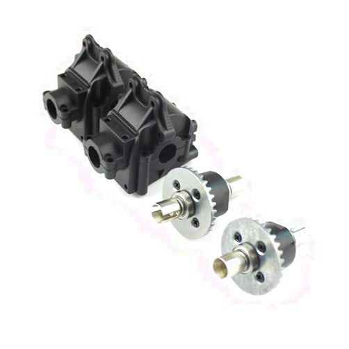 KingVal Replacement Metal Differential with Plastic Gearbox RC Parts Compatible with Wltoys 144001 124018 124019 124017 124016 144010 124007 RC Car