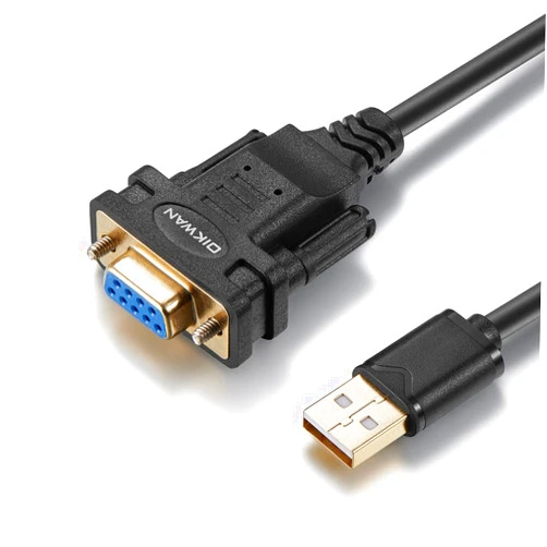 OIKWAN USB to RS232, USB Female Serial Adapter with FTDI Chipset,USB 2.0 to Female DB9 Serial Cable for Windows 11,10, 8, 7, Vista, XP, 2000, Linux and Mac OS(6ft)…