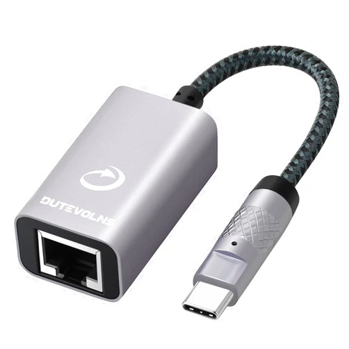 Dutevolns USB-C to Ethernet adapter.100Mbps USB Type-C to RJ45. LAN network adapter.compatible with MacBook Pro 2024/2023/2022. MacBook Air. and more.