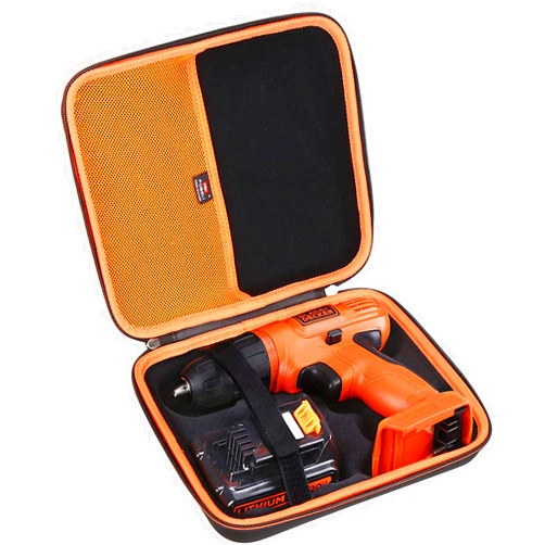FBLFOBELI EVA Hard Carrying Case Compatible With BLACK+DECKER 20V MAX POWERECONNECT Cordless Drill/Driver + 30 pc. Kit LD120VA/LDX120C，Tool Storage Organizer Bag With Handle (Case Only)