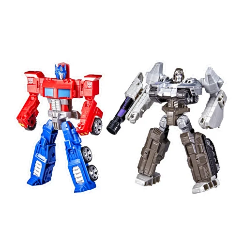 Transformers Toys Heroes and Villains Optimus Prime and Megatron 2-Pack Action Figures - for Kids Ages 6 and Up, 7-inch