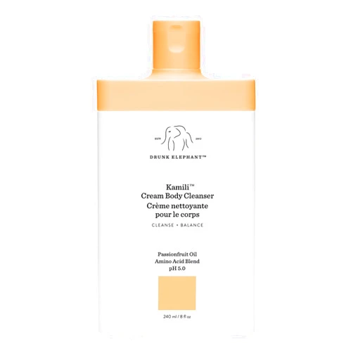 Drunk Elephant Kamili Cream Body Cleanser - 240 ml/8 fl oz - Sulfate-Free Body Wash - Clean Clinical Skincare - Cruelty-Free - Free of Essential Oils, Silicones, and SLS