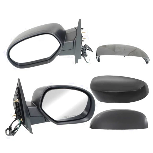 Hymavine Mirrors Fits Left and Right SETCV39ER With 1 Paintable and 1 Textured Black Cap, Ships from USA