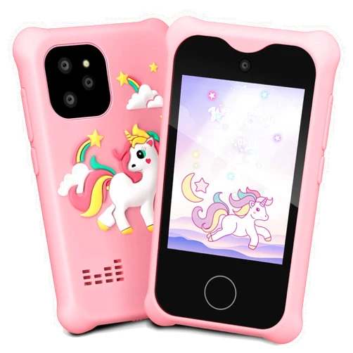 Adicop Kids Smart Phone Toys Cell Phone for Boys Girls Toddlers Baby Childrens 3-8 Years Old with Camera Touchscreen for Birthday