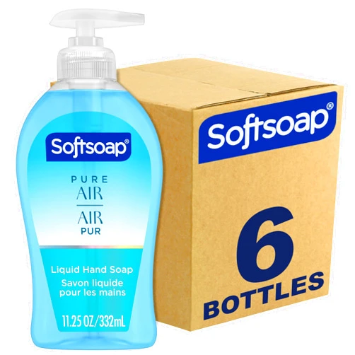 Softsoap Pure Air Liquid Hand Soap, Ocean Breeze with Bergamot Scent, 11.25 oz Bottle, 6 Pack