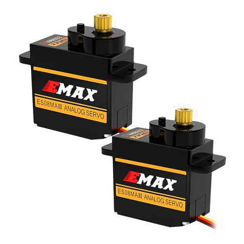 EPINON Emax Servo ES08MAII 12g Analog RC Servo for 1/24 Axial SCX24 Bronco/JLU/C10/Gladiator/Deadbolt/B17 RC Crawler Car Upgrade Parts (2PCS)