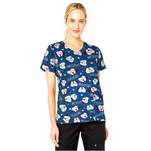 Chloe Women's Printed V-Neck Top
