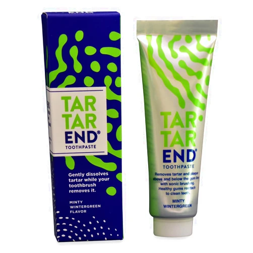TARTAREND Toothpaste for Tartar Removal - Tartar Control Toothpaste to Remove Tartar and Plaque from Teeth at Home and Prevent Tartar and Plaque Buildup - 3.4 oz Tube, 1-Pack (Minty Wintergreen)