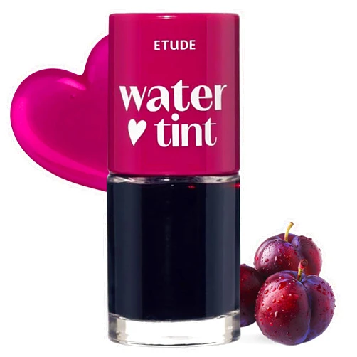 ETUDE Dear Darling Water Tint – Prune Ade | Korean Lip Stain & Lip Tint for Hydrated Pink Lips, Smudge-Proof Long-Lasting Lip & Cheek Makeup | K-Beauty Gift, Stocking Stuffer