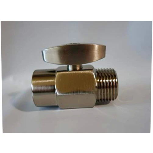 Supershowers.com Brass 100% Shut Off Valve for Shower Head (Brushed Nickel)