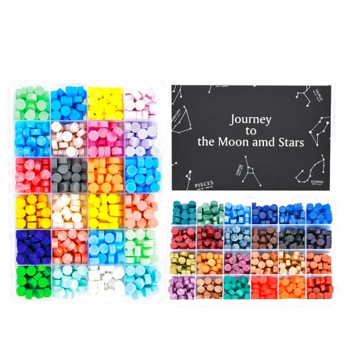Iteryou 1248 Pcs Wax Seal, Sealing Wax for Wax Stamp, Wax Stamp Seal for Wax Stamp, 48 Colors Wax Seal Beads