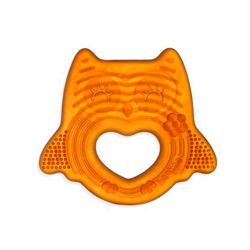 haakaa Silicone Owl Teether,Food-Grade Smiling Teething Toy for Infants, Soft Chew Toys for Babies, BPA Free, Toy for 3 Months+