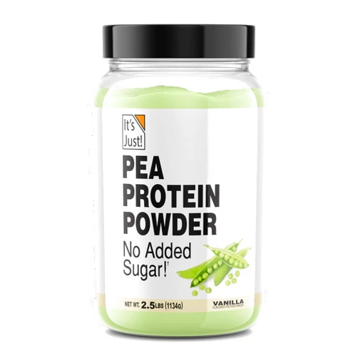 It's Just! Pea Protein Isolate, Plant Based, Premium Quality, Gluten Free, Vegan, Keto Friendly, Product of Canada, Packaged in USA (2.5 Pound, Vanilla)