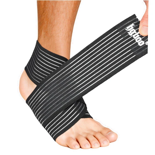 HGBOO Ankle Brace 2 Pack, Adjustable Compression Support Wrap for Men & Women – Ideal for Sprains, Plantar Fasciitis, Tendonitis, Arthritis – Breathable, Fits in Shoes for Running Sports Gym (Black)