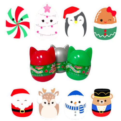 Squishmallows Official KellyToy Holiday Christmas Mystery Capsule - Includes one 4-inch
