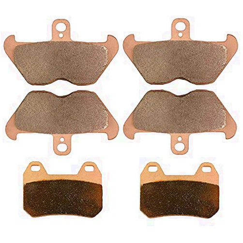 XUEFURONG Motorcycle Parts Front & Rear Brake Pads Kit, Compatible with BMW K1200LT K1200 LT Integral ABS & STD ABS Models 97-00 Copper Based Sintered (Color : 1 Pair Rear Pads)
