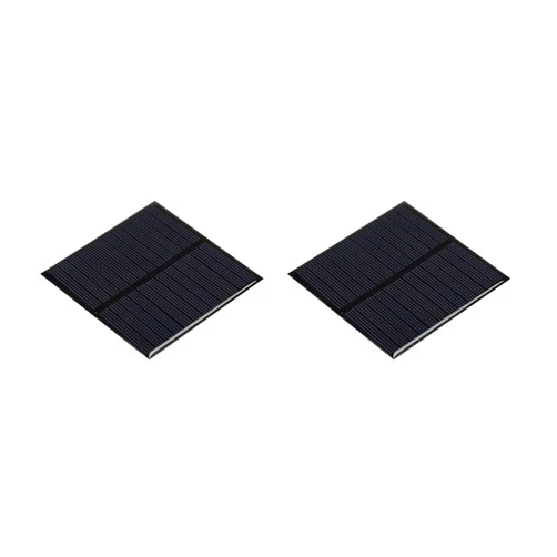 MECCANIXITY Mini Solar Panel Cell 6V 150mA 0.75W 80mm x 80mm for DIY Electric Power Project Pack of 2