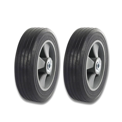 JYshuanghao (2- Pack) Run-Flat Solid Rubber Replacement Tire 8
