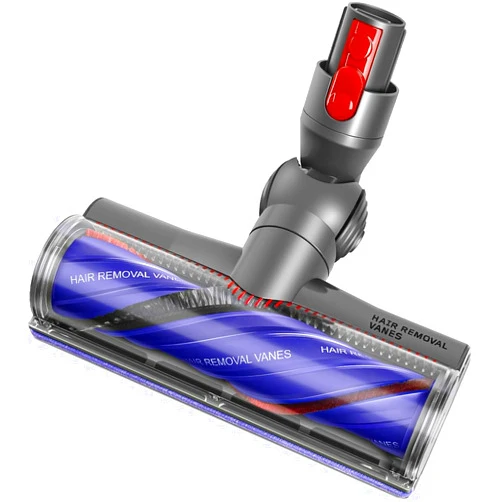 OMYOPY Anti-Tangle Motorized Cleaner Brush Head Compatible with Dyson V7 V8 V10 V11 V15, Cordless Vacuum Attachments Direct Drive Brush Head Parts with Hair Removal Vanes for Hard Wood Carpets Floors