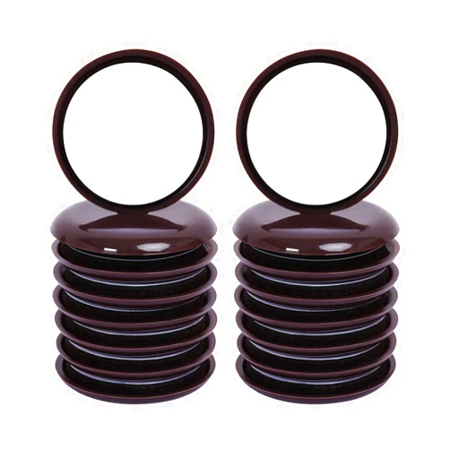 Ezprotekt Round Brown 16 Value Pack Self-Stick Furniture Sliders 2-1/8