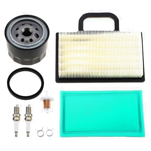 Ferilter 698754 499486 Air Filter 696854 Oil Filter for Briggs Stratton Intek Extended Life Series V-Twin 18-26 HP Engine 499486S Air Filter AM125424 Oil Filter Kit for John Deere L120 L111 LA135 L118