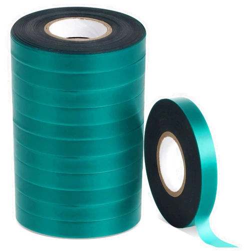 Homaisson 12 Rolls Stretch Tie Tape, 147.6 Feet 0.5 Inch Garden Tie Tape, Garden Vinyl Stake, Stretchy Soft Vinyl Tape for Indoor Outdoor Plants, Patios, Vegetable Fields, Orchards