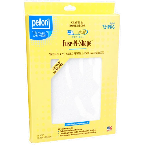 Pellon 721PKG Fuse-N-Shape Medium Weight Fusible Interfacing, 15