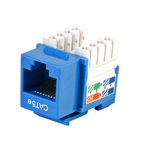 Monoprice Cat5e Punch Down Keystone Jack (105371),Blue