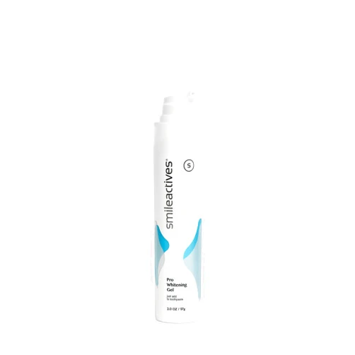 Smileactives Teeth Whitening Gel for Toothpaste with Clinical-Grade Hydrogen Peroxide, Tooth Stain Remover for White Teeth, Dentist Quality Pro Whitening Gel to Remove Coffee Stains, 2 oz Bottle