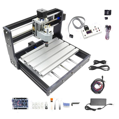 CNCTOPBAOS Upgrade CNC 3018-PRO 3 Axis DIY Mini CNC Router Kit with GRBL Remote Control Offline Controller PVC PCB Acrylic Plastic Wood Cutting Engraving Carving Milling Machine