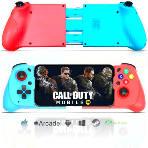 Joso Wireless Mobile Gaming Controller for iPhone/Android, Phone Controller Support Phone Case, Analog Trigger, Play Call of Duty, Genshin Impact, Minecraft, Roblox, Cloud Joystick for iOS Android