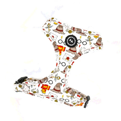 Angelina's Palace Angie and Allie Organic Cotton Dog Harness,No Pull Pet Harness with Leash D-Ring,Adjustable Soft Padded Dog Vest,Comfortable,Sustainable,Breathable and Stylish for Your Canine Companion