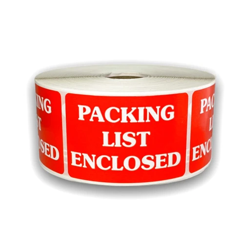Labels and More Inc. 2x3 Packing List Enclosed Labels Shipping Instruction Handling Adhesive Stickers (1) Roll of 500