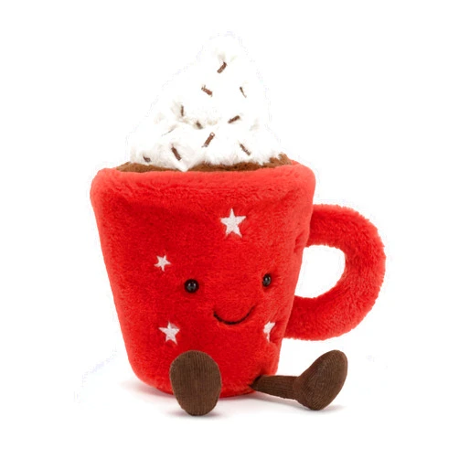 Jellycat Amuseables Hot Chocolate Stuffed Toy, 9.5 inches | Food Plush | Christmas