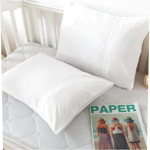 H HOUSEHOLD Household Cotton Jersey Knit Toddler Pillowcases, Soft and Breathable Travel Pillow Cases with Envelope Closure, for Boys and Girls, 13