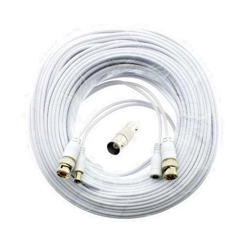 Crystal Vision Technology Crystal Vision Premium 1080P HD BNC CCTV Surveillance Security Camera Combo Cable Premade Siamese W/Coupler for Samsung, Lorex, Swann, Q-See, Defender, Amcrest, Zosi, Kguard, etc, 60'