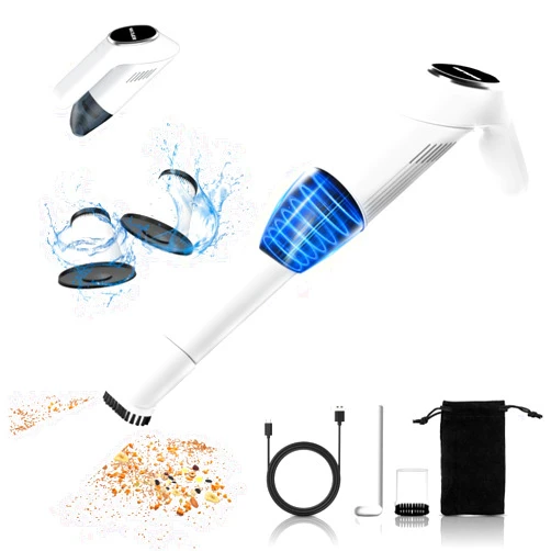 RFVUC Handheld Vacuum Cordless, Portable 120W/12KPa High Power Wireless Hand Car Vacuum Cleaner Rechargeable with Strong Suction, 180° Rotatable Lightweight Mini Vacuum for Car Pet Hair Home Office