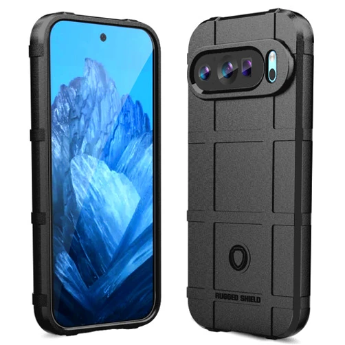 Sucnakp for Pixel 9-Pro Case： Shock-Absorbent - Heavy Duty Impact Resistant Cover in New Black