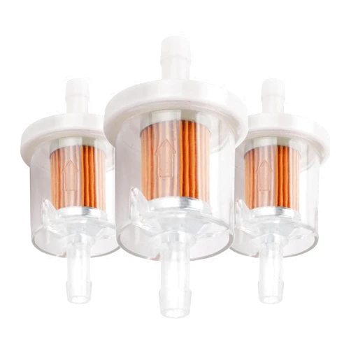 Powtol 691035 493629 Fuel Filter for Briggs Straton 40 micron 1/4 Inline Fuel filter 12hp 17.5hp 27hp 35hp Engines Replace Kawasaki 49019-7001 7-07061 Lawn Mower Replacement Parts (Pack of 3)