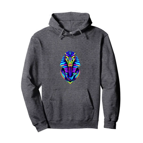 Gods, Goddess, Kings, queens, Tees accessories Retro 80's 90s Greek Mythology Egyptian Cobra snake God Pullover Hoodie