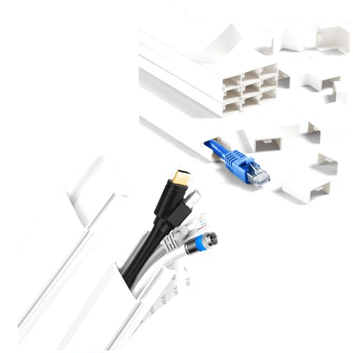 YCLYC Cord Cover Wall Kit, 157in Wire Covers for Cords - TV Cord Hider for 1 Thick Cord White & TV Cable Hider - 62.8in White