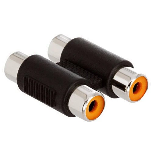 Cmple - 2-RCA Jack to 2-RCA Jack Coupler - Dual Female to Female RCA Joiner Adapter – Dual RCA AV Cable Connector