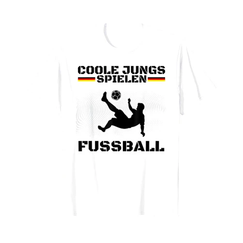 Fussballer Fussball Fan Motiv Geschenkideen Männer Cool boys' playing football, footballer, children's football boys T-Shirt