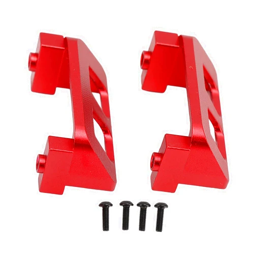 XIASABA RC Servo Protector Aluminum Alloy Servo Guard for E Revo VXL 1/16 RC Car (Red)