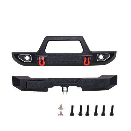 CODA RACING Aluminum Front&Rear Bumper for AXIAL SCX24 Ford Bronco AXI00006 1/24 RC Crawler Car
