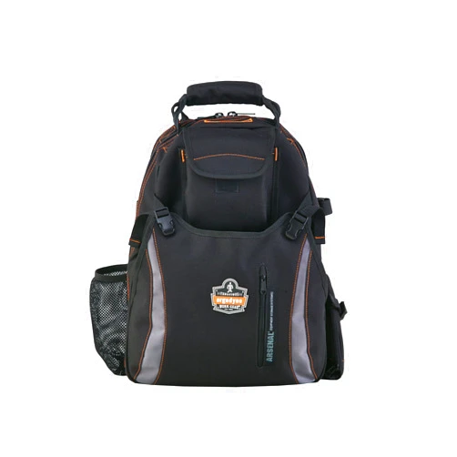 Ergodyne Arsenal 5843 Tool Backpack Dual Compartments,Black,Regular