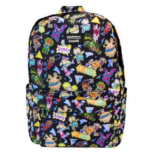 Loungefly Nickelodeon Retro AOP Full Size Nylon Backpack