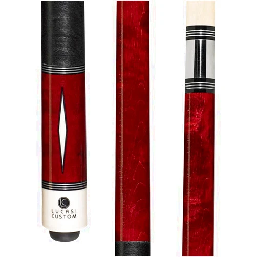 Lucasi Dark Wood Diamond Pool Cue (L-D1) Size: 19 oz