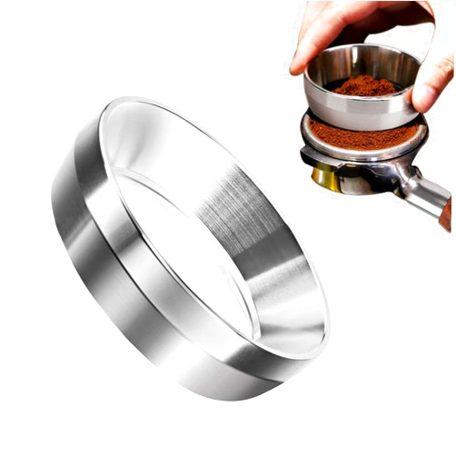 GIFZES 58mm Espresso Dosing Funnel, 58mm Stainless Steel Coffee Dosing Ring, 58mm Portafilter Dosing Funnel, Compatible with 58mm Breville Portafilter for Home Cafe Use